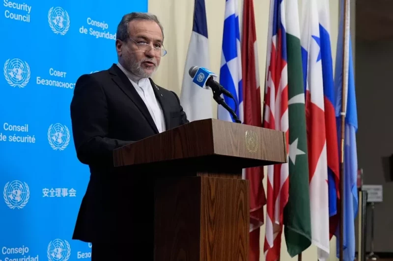 El ministro de Exteriores iraní, Abbas Araghchi, en las Naciones Unidas, en Nueva York, el 25 de septiembre del 2026.