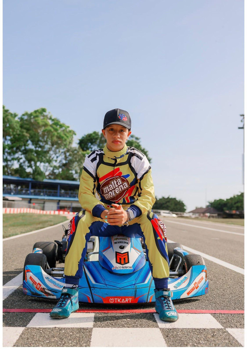 Valentina Helena participará por tercera vez en el mundial de kartismo.