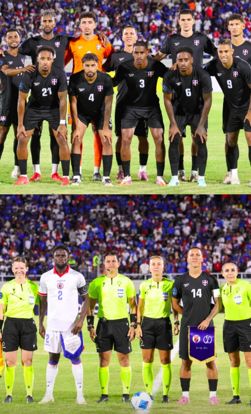 Selecciones de fútbol de RD y Haití previo al enfrentamiento