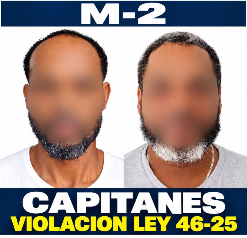 Enerson Vilorio Eusebio y Ramón Francisco Sosa Batista, señalados como presuntos capitanes de una embarcación clandestina