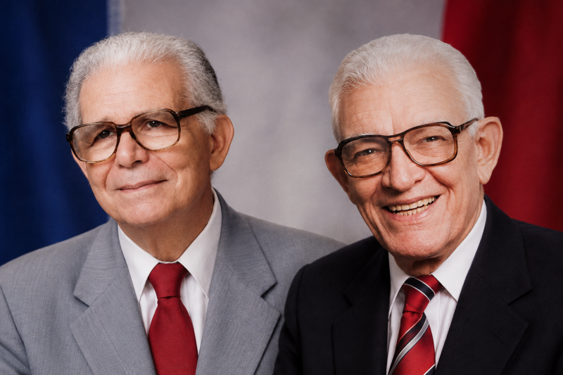 Joaquín Balaguer y Juan Bosch.