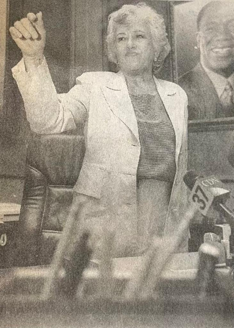 Imagen de archivo LD, 15 de julio 2002. Milagros Ortiz Bosch, vicepresidenta de la República.