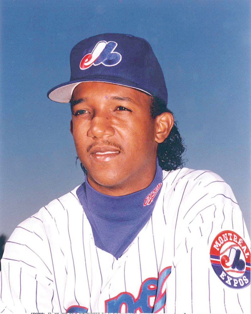 El criollo, en la época que se convirtió en un lanzador estelar en el cuerpo de tiradores de los Expos de “Montreal” (1995).