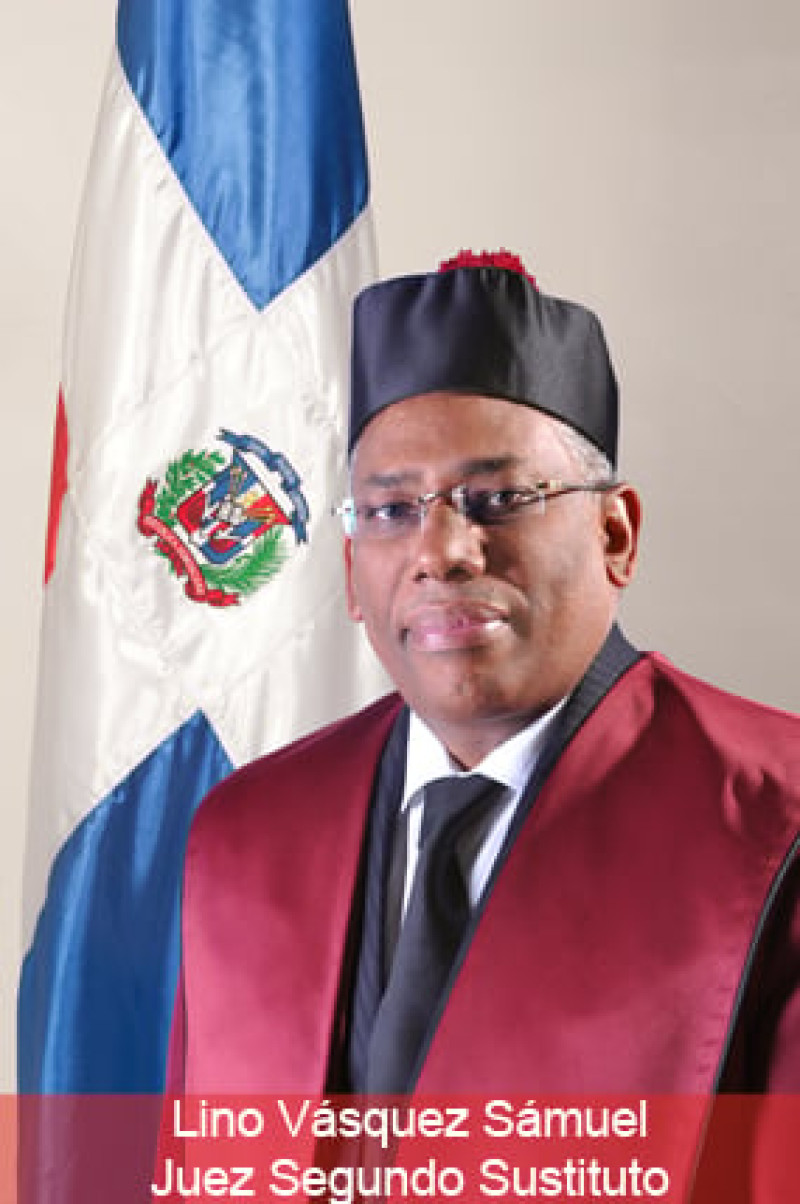 Lino Vásquez, juez sustittuto del presidente del TC