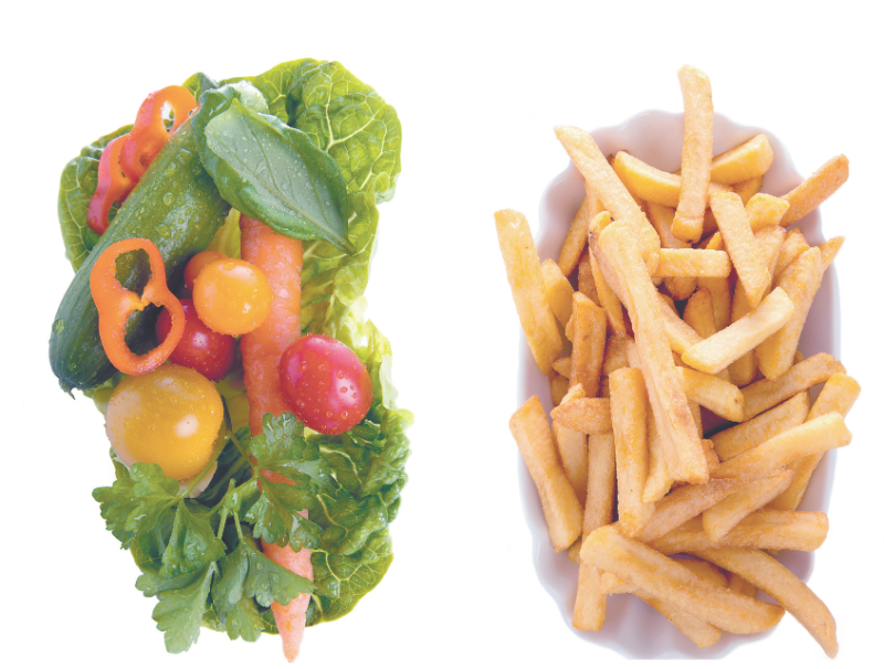 Opción. Intentar cambiar grasas saturadas por grasas vegetales.