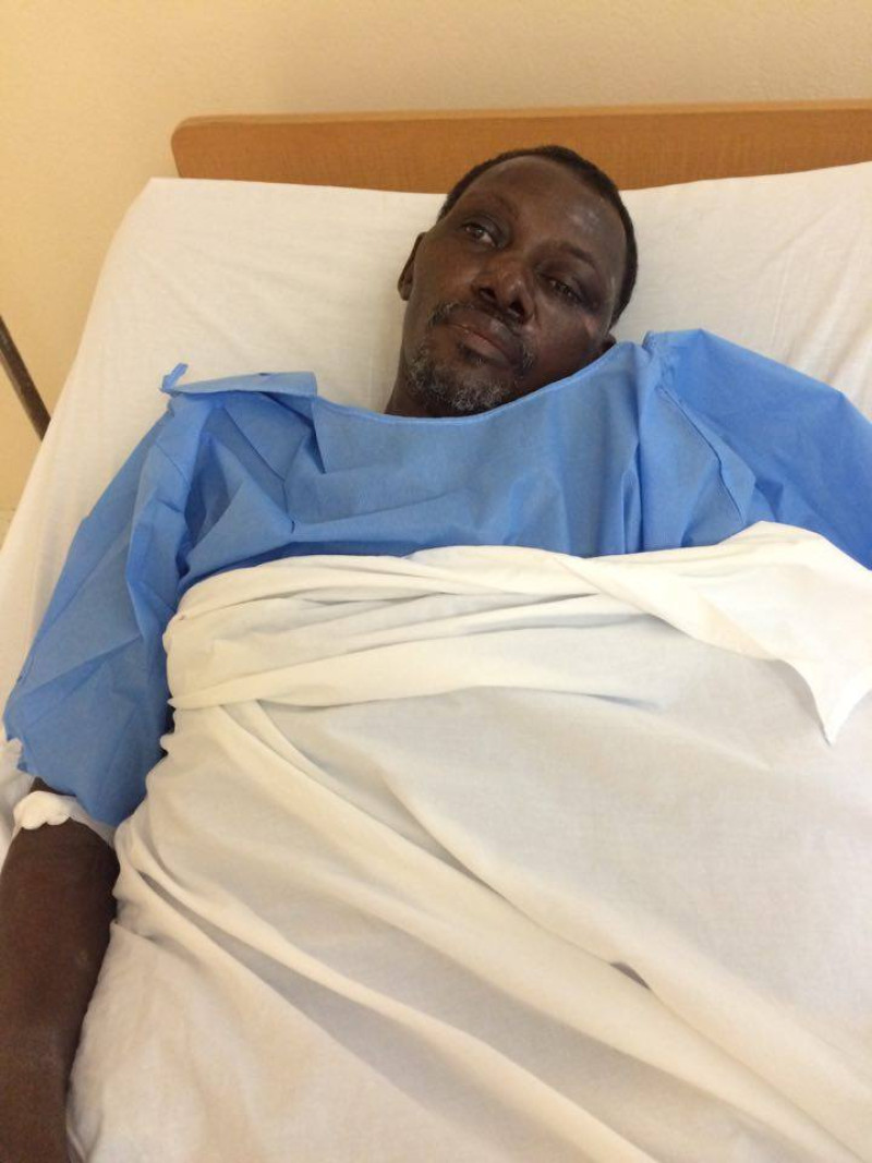 Paciente de nacionalidad haitiana dejado abandonado en el Hospital Ney Arias Lora.