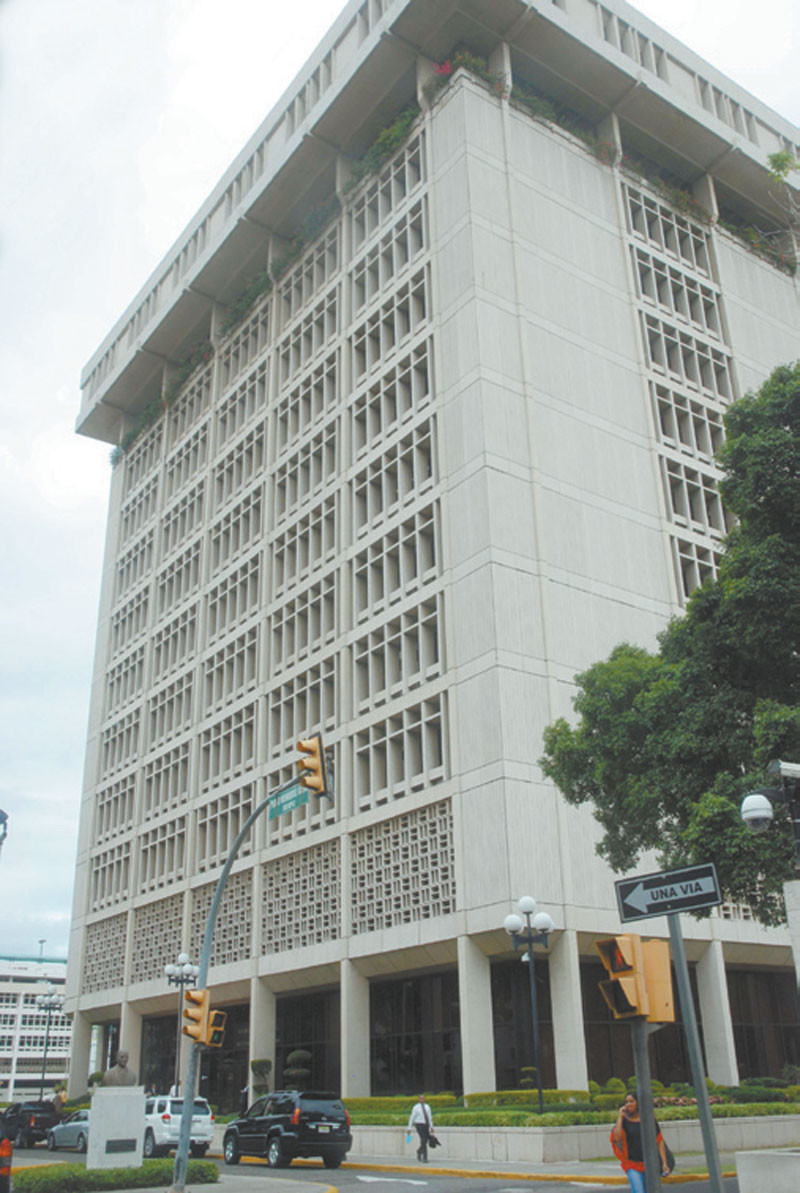 Fachada. Banco Central de República Dominicana.