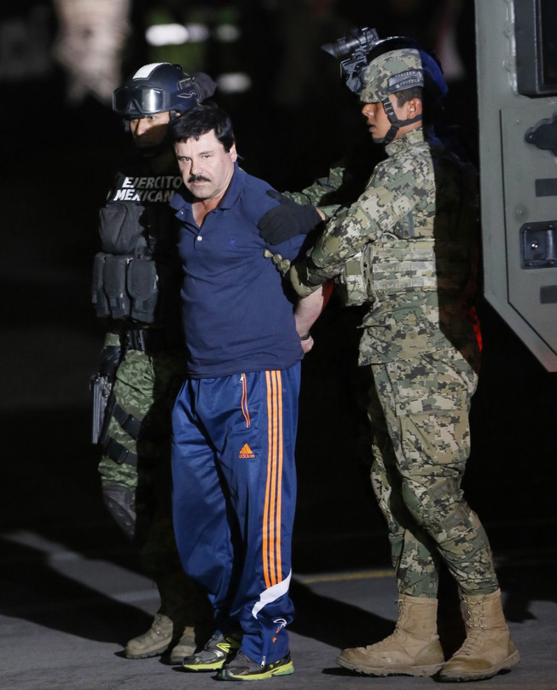 Detenido. El narcotraficante Joaquín "El Chapo" Guzmán.