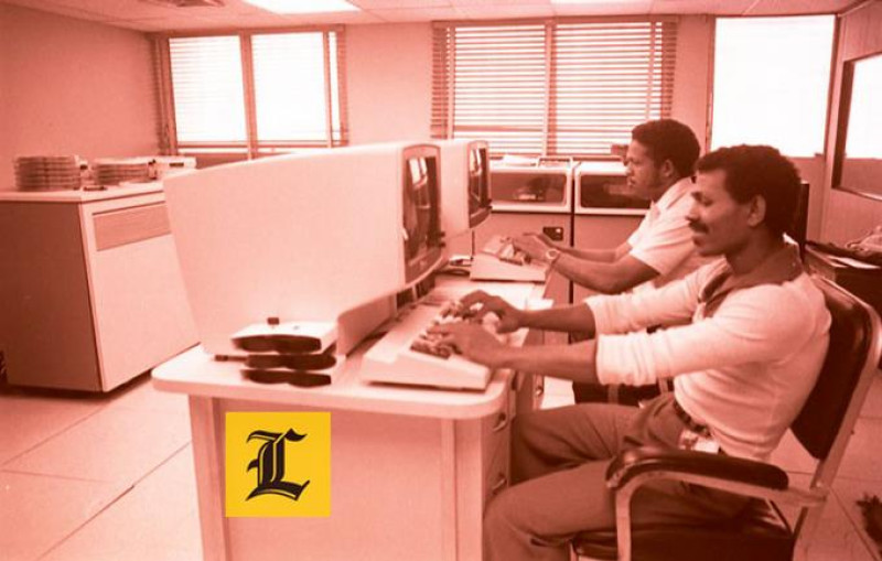 Mayo 1982. Tecnología. Computadoras de la época usadas para el proceso.