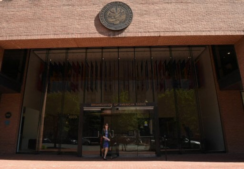 Fachada de la sede de la Organización de Estados Americanos (OEA)