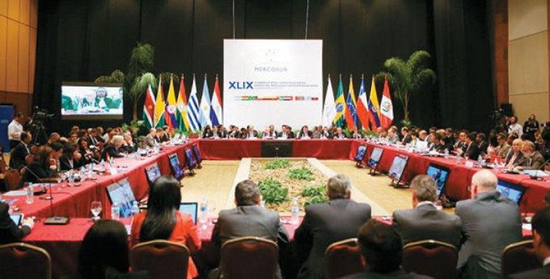 Bloque. Mercosur fue fundado en 1991 y está integrado por Brasil, Argentina, Paraguay, Uruguay, Venezuela y Bolivia.