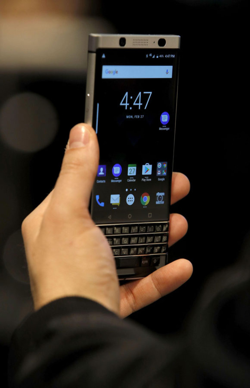 Dispositivo. BlackBerry KeyOne, una de las novedades que se pueden ver en el Congreso Mundial de Móviles.