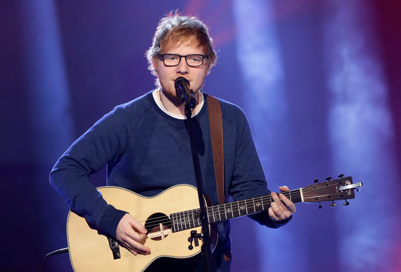 Artista. El cantante británico Ed Sheeran.