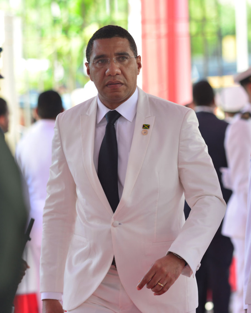 LLegada. El primer ministro de Jamaica en su visita abordará las relaciones entre su país y República Dominicana.