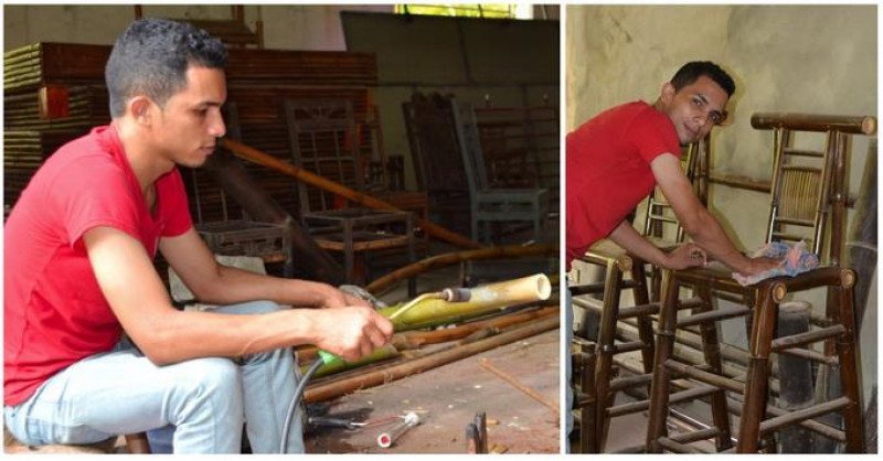 Experto en artesanía de bambú. Kelvin Hernández completó el bachillerato y aprendió a manejar el bambú con la ayuda del FCHP. Estudia Ingeniería Industrial y vive entre Santiago y Blanco, a donde regresa en sus momentos libres para trabajar.  Yaniris López