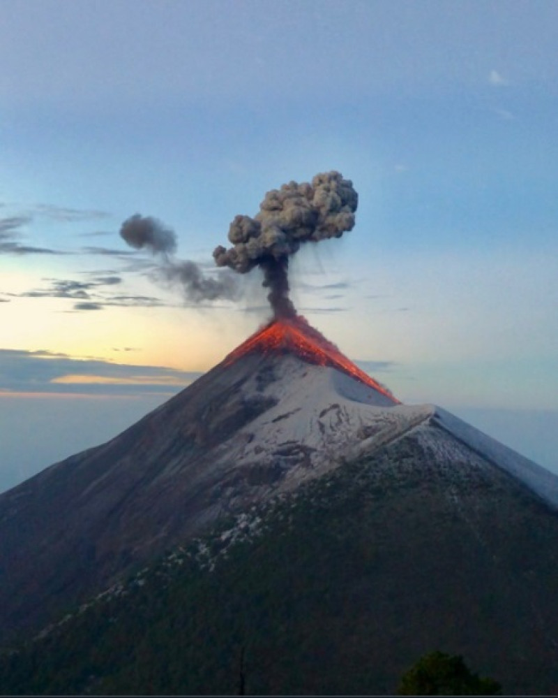 Fotografía publicada en  Twitter por Clima en Guatemala @ClimaenGuate.