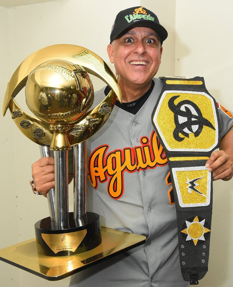 Lino Rivera suma título como dirigentes en las ligas de Puerto Rico, México y en el béisbol invernal de República Dominicana.