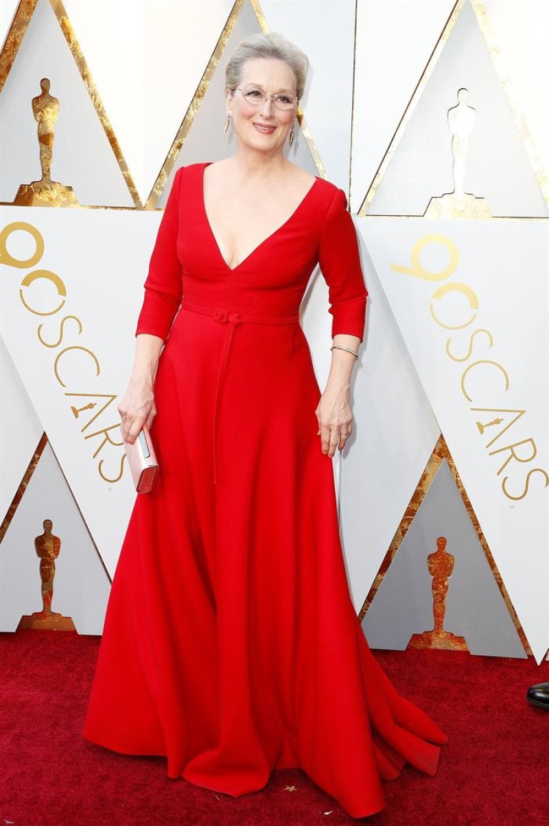 El rojo vívido fue una de las apuestas ganadoras de la gala, elegido por actrices de la talla de Meryl Streep.
