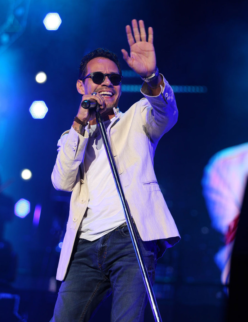 Artista. Marc Anthony volvió a cantar en escenario dominicano y a encantar a sus seguidores.