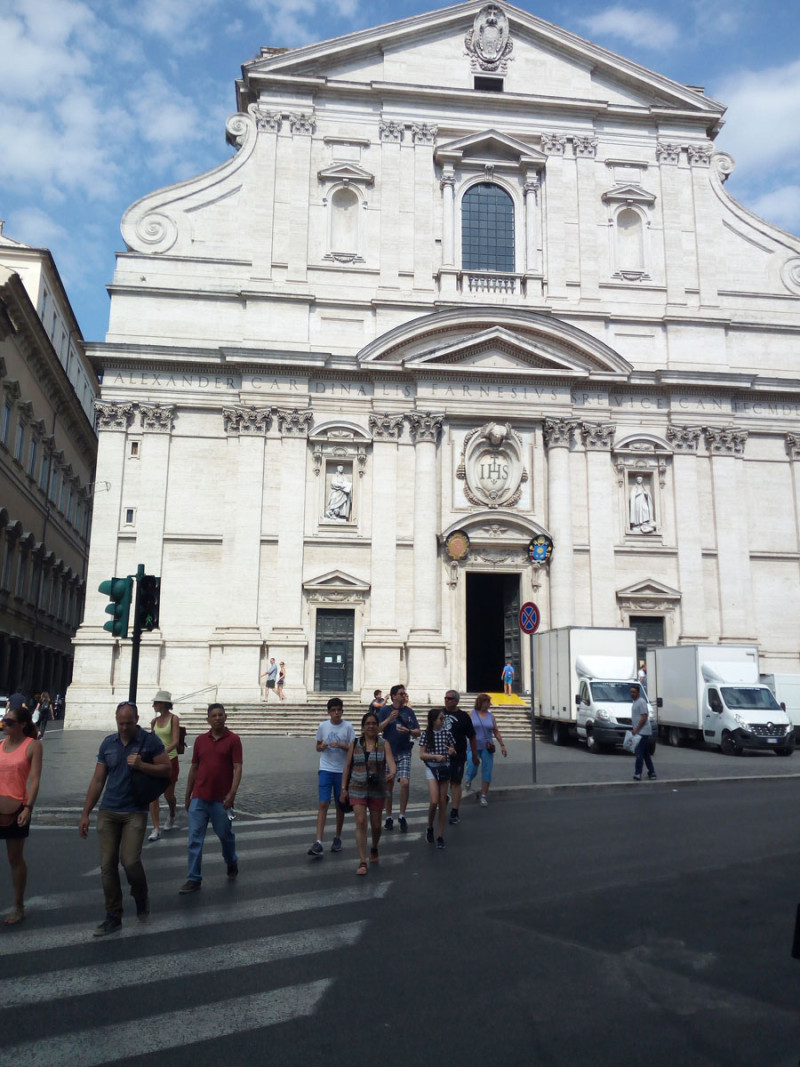 Fachada. La iglesia del Gesú, en Roma, es un ejemplo de la arquitectura de la Contrarreforma.