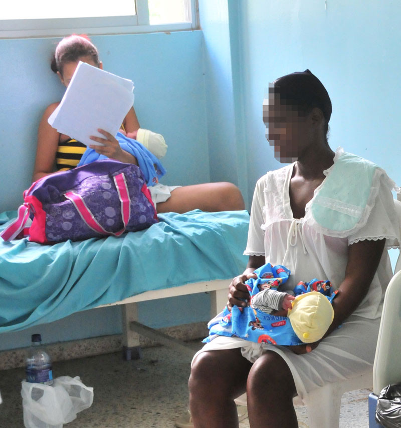 Nacimientos. Las estadísticas establecen que las parturientas haitianas ocupan un importante porcentaje en los centros de salud.
