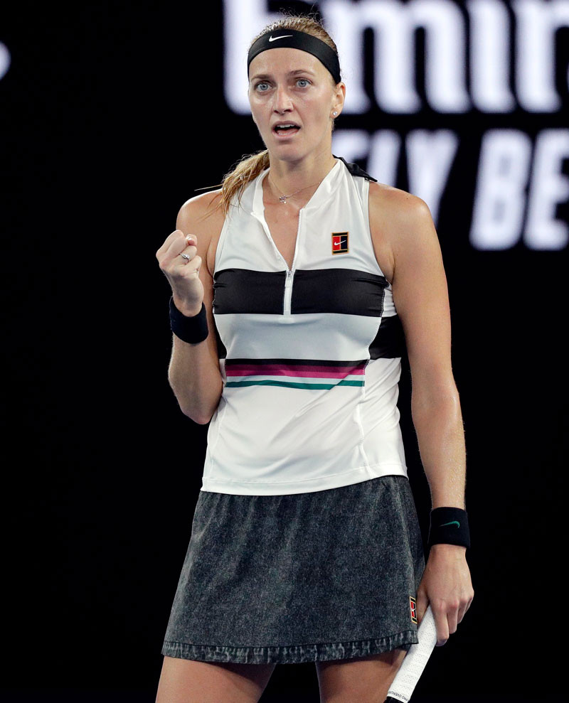 Regreso. Petra Kvitova vuelve a una semifinal de grand slam.