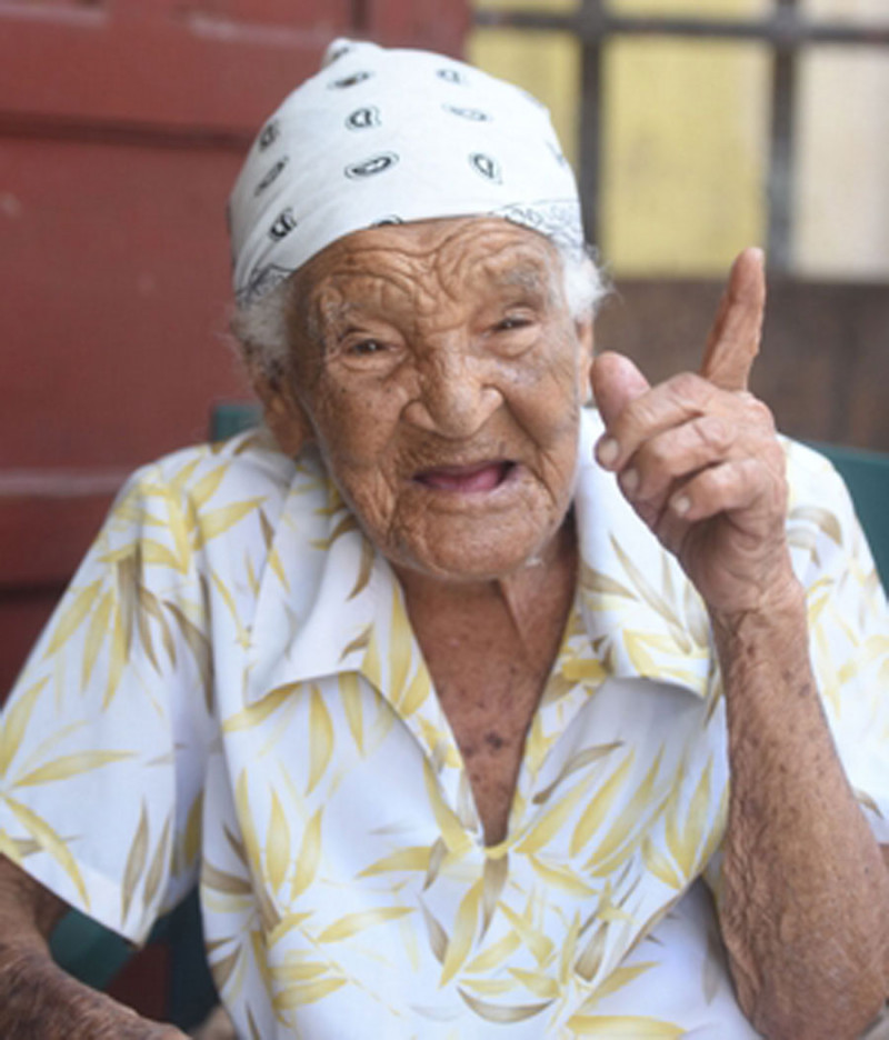 La señora Carolina Rodríguez, de 106 años. ARCHIVO