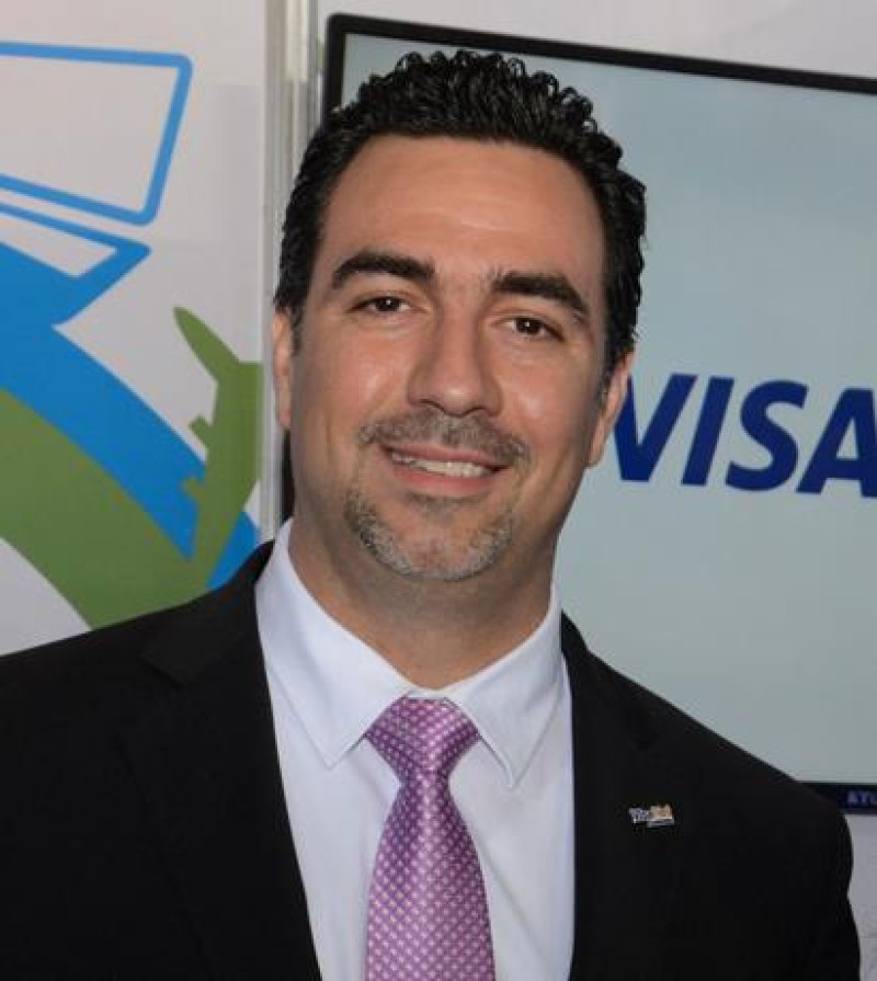 Vicepresidente ejecutivo de Visanet Dominicana, Fabio Báez.