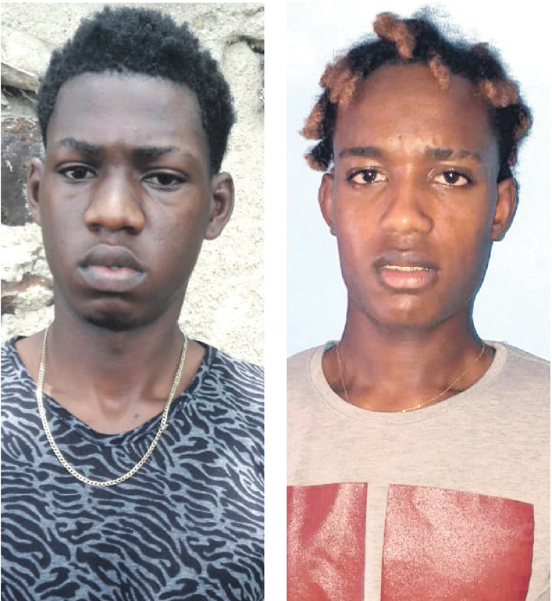 Dos de los detenidos por cometer “secuestro express”.
