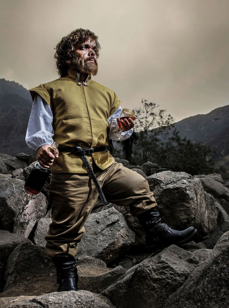Omar Milla como Tyrion Lannister, de Game ofThrones.