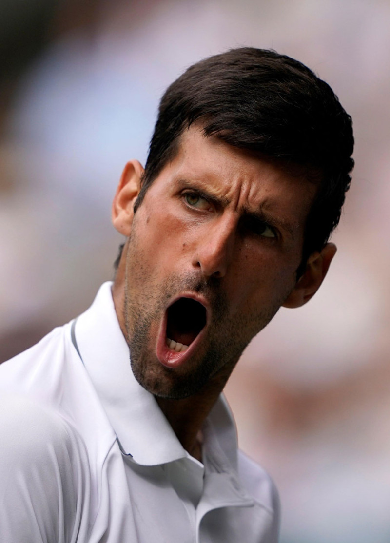 Novak Djokovic reacciona tras la victoria. /AP