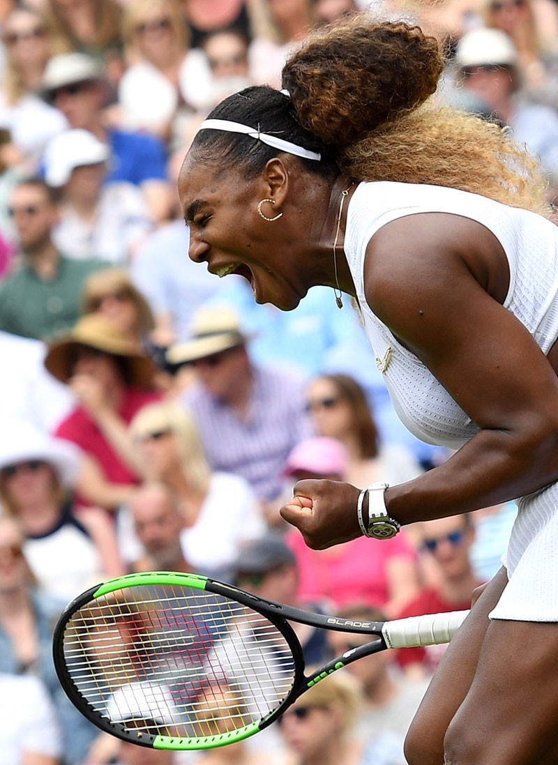 Serena, empató con su semifinal 37 con la alemana Steffi Graff. /AP