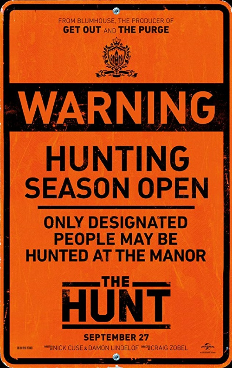 Póster oficial de la película "The Hunt". FUENTE EXTERNA.