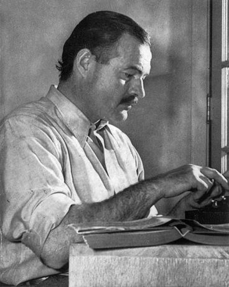 Foto de archivo de Ernest Hemingway