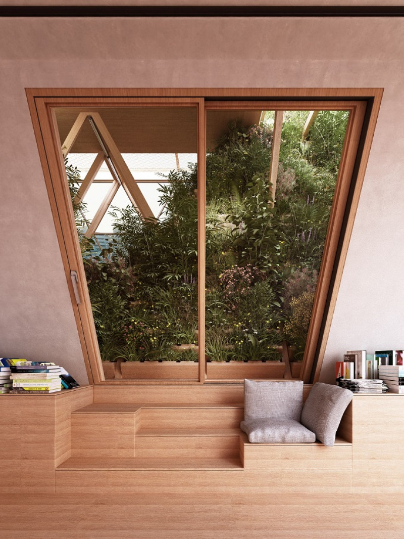 La madera conforma la estructura de estos pisos. Foto: Studio Precht