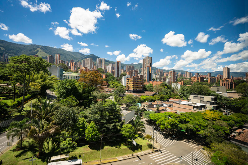 Vista de Medellín, capital del departamento colombiano de Antioquia.
