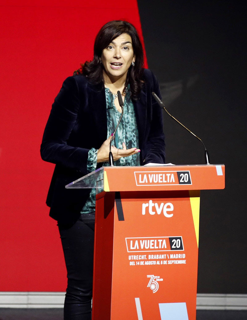 La secretaria de Estado para el Deporte, María José Rienda, en la presentación de la Vuelta a España. EFE