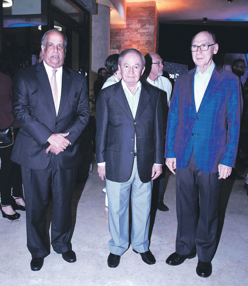 Juan Daniel Balcácer, Elis Pérez y Frank Moya Pons.