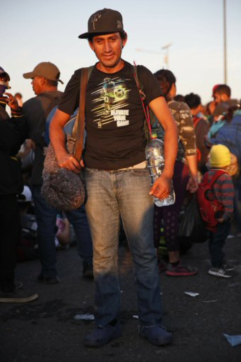 Migrante Juan Carlos Pineda. Foto AP.