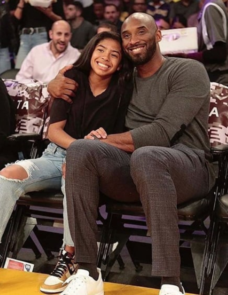 Fotografía de Kobe Bryant y su hija Gigi. Crédito Instagram