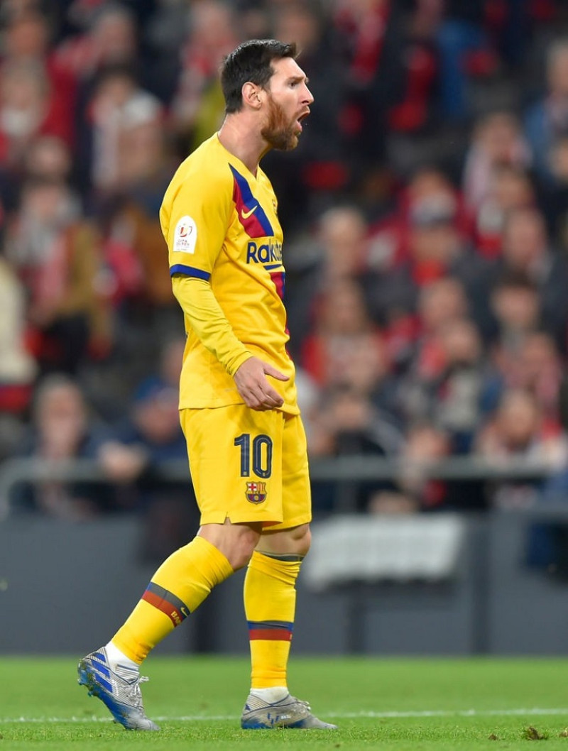 Lionel Messi no pudo liderar esta vez al Barcelona al triunfo en la Copa del Rey.
