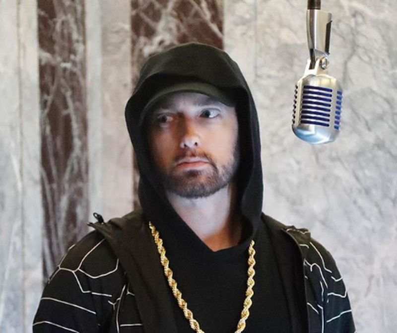 Fotografía del rapero estadounidense Eminem. Crédito Instagram.
