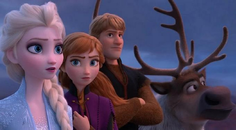 Escena de la película animada "Frozen 2". Archivo del Listín Diario.