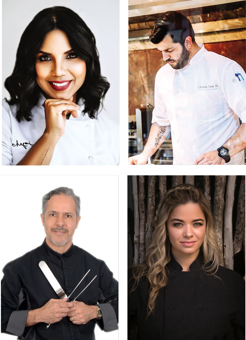 Ines Paez, Chef Tita, Christian Paris, Carlos Estévez y Cathy Lemoine FUENTE EXTERNA