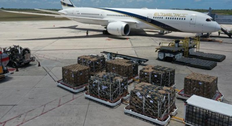 Embarques de piñas dominicanas exportadas en un vuelo directo desde Israel al Aeropuerto Las Américas (AILA).