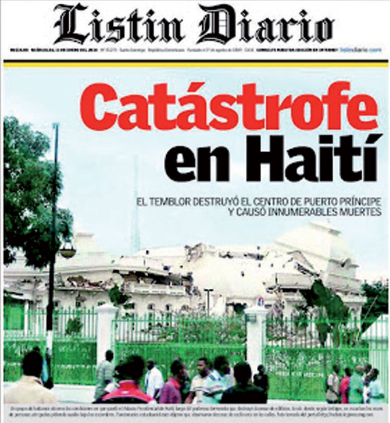 El terremoto de Haití fue de magnitud 7,0 y mató a 300,000 personas y dejó sin hogar a unos 1,5 millones. ARCHIVO LISTÍN DIARIO.