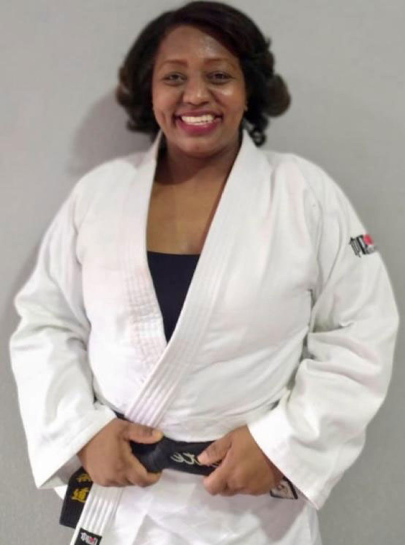 Ana Alcántara, nativa de San Juan de la Maguana, duró siete años en la selección nacional de judo.