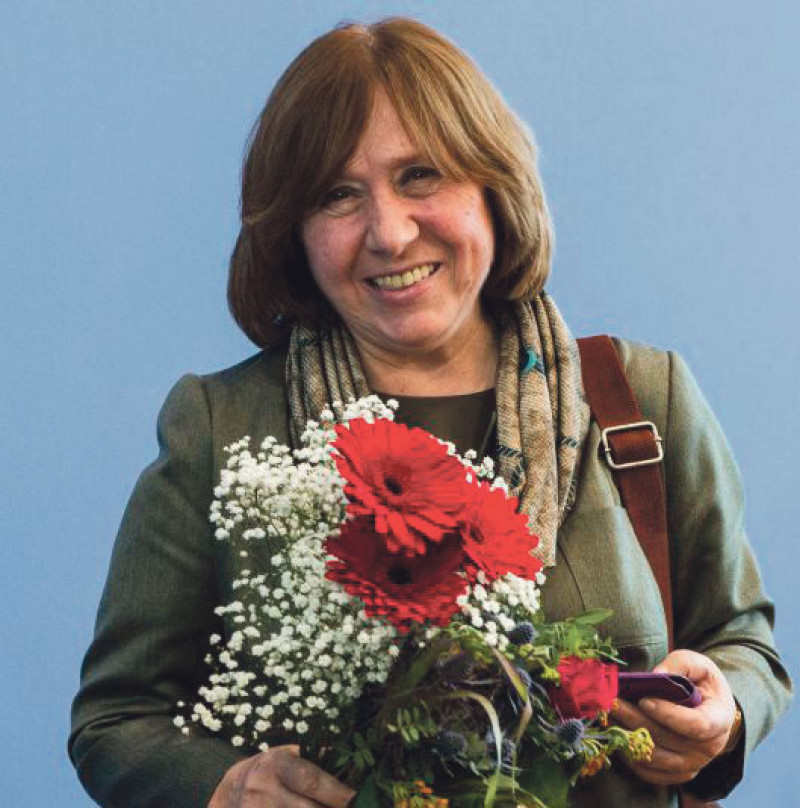 La periodista bielorusa Svetlana Alexiévich, ganadora del Premio Nobel de Literaturamás