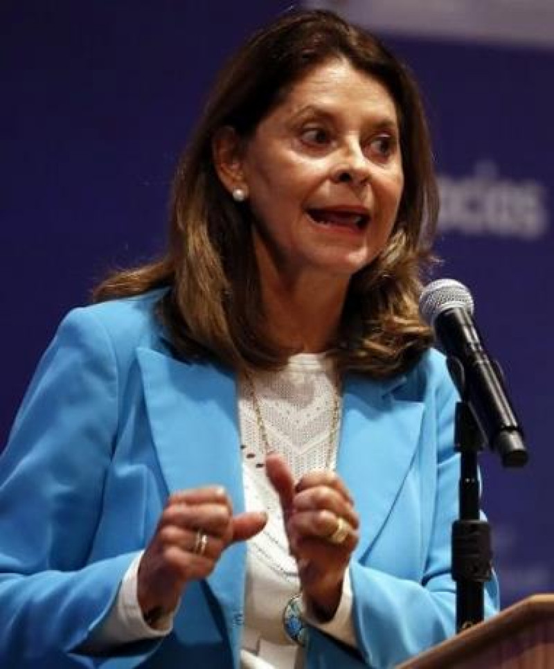 La vicepresidenta colombiana, Marta Lucía Ramírez.