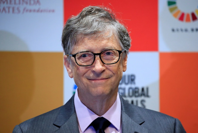 Bill Gates, copresidente de la Fundación Bill y Melinda Gates, participa en una conferencia de prensa en Tokio, Japón, en 2018. EFE / FRANCK ROBICHON